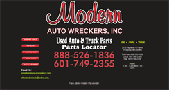 Desktop Screenshot of modernautowreckers.com